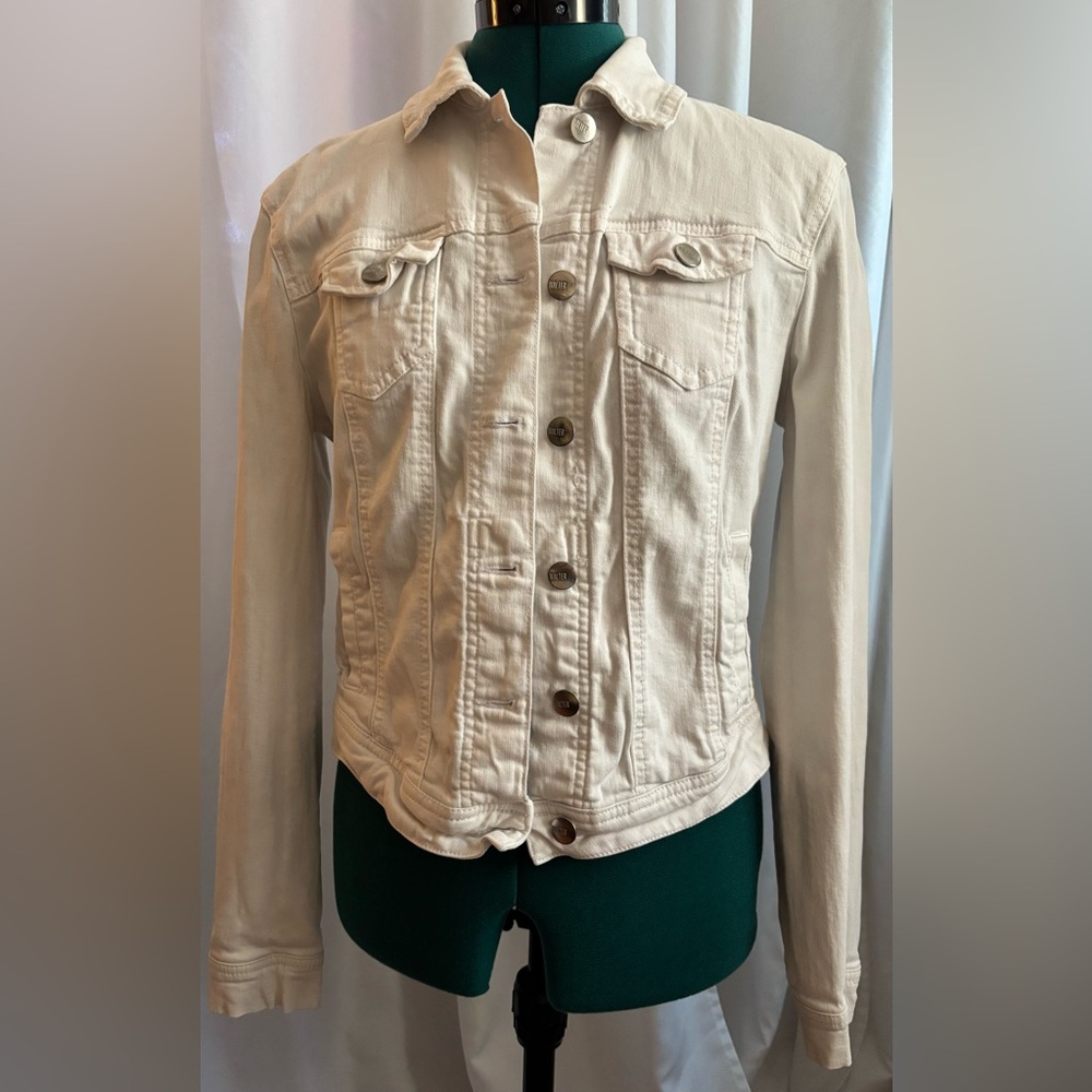 Women's Cream Denim Jacket